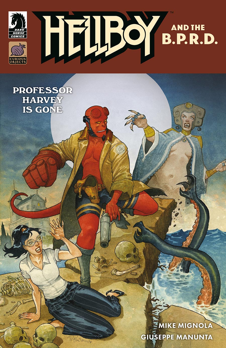 Hellboy And The BPRD Professor Harvey Is Gone #1 (One Shot) Cover A Regular Giuseppe Manunta Cover