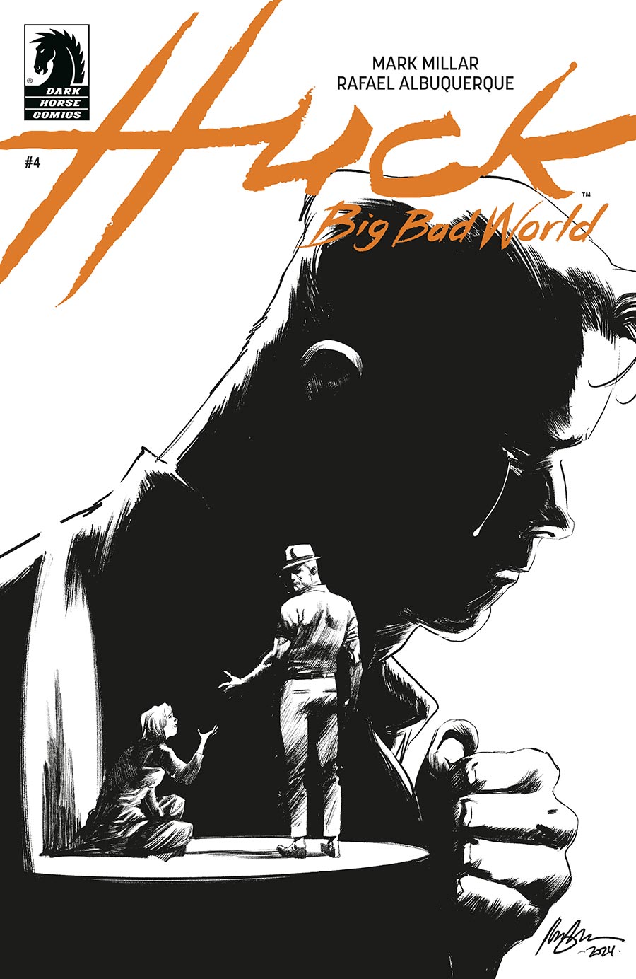Huck II Big Bad World #4 Cover B Variant Rafael Albuquerque Black & White Cover