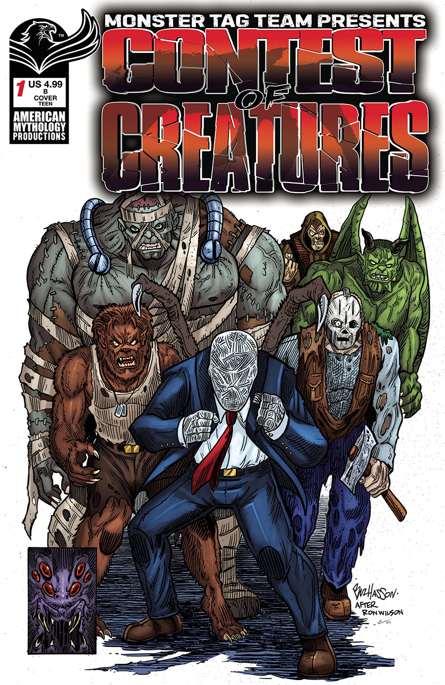CONTEST OF CREATURES #1 CVR B HASSON HOMAGE (MR)