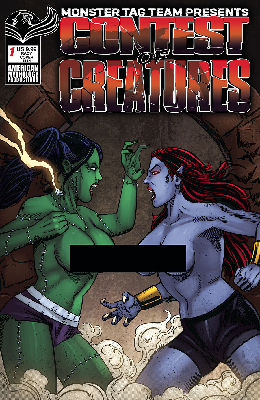 Monster Tag Team Presents Contest Of Creatures #1 Cover D Variant Buz Hasson Racy Cover