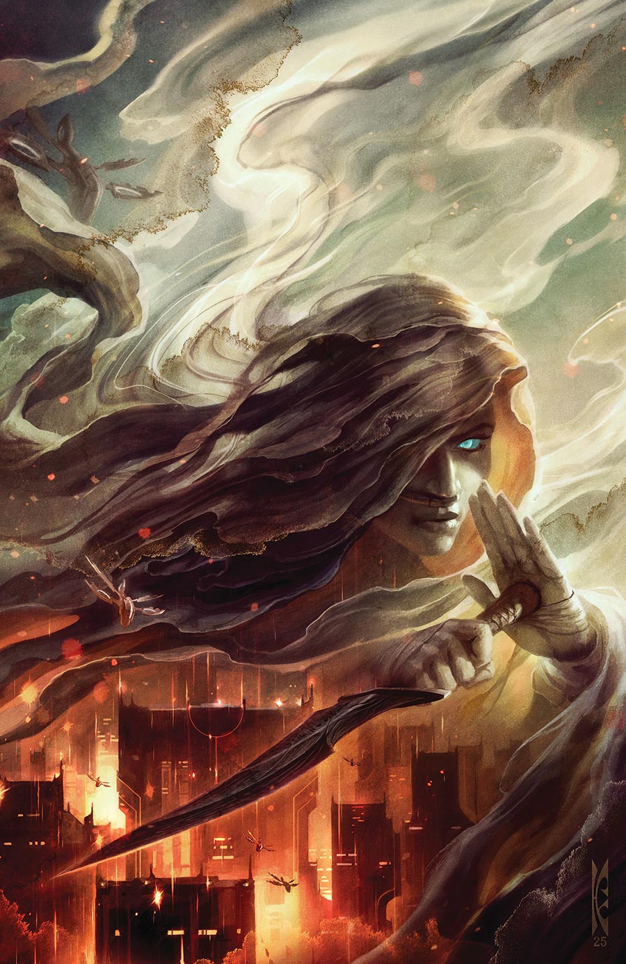 Dune Edge Of A Crysknife Hiding Among Harkonnens #1 Cover E Variant Raymond Swanland Cover