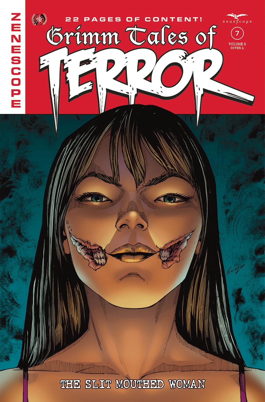 Grimm Fairy Tales Presents Grimm Tales Of Terror Vol 5 #7 The Slit Mouthed Woman Cover A Regular Edgar Salazar Cover