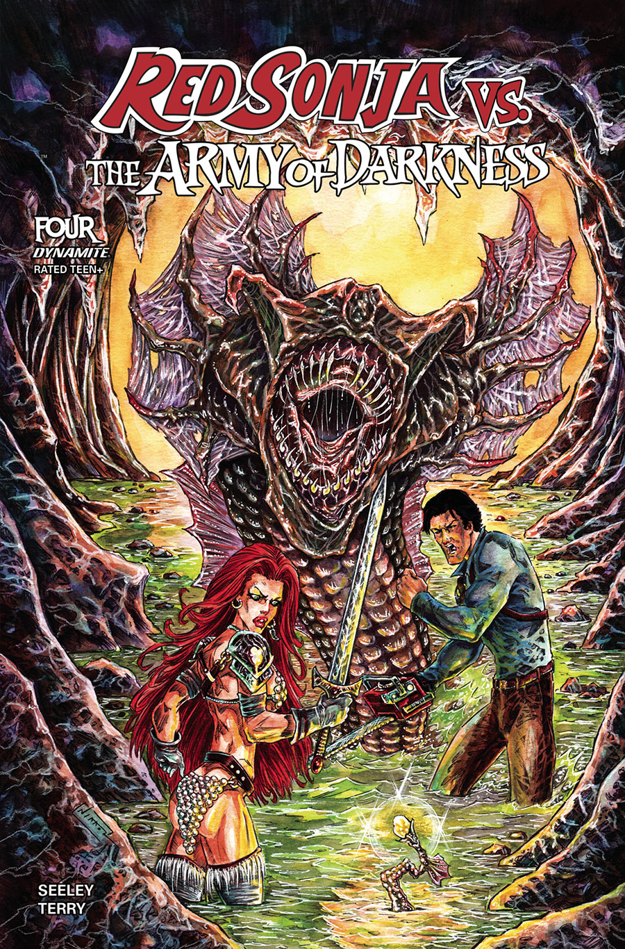Red Sonja vs The Army Of Darkness #4 Cover D Variant Nikkol Jelenic Cover