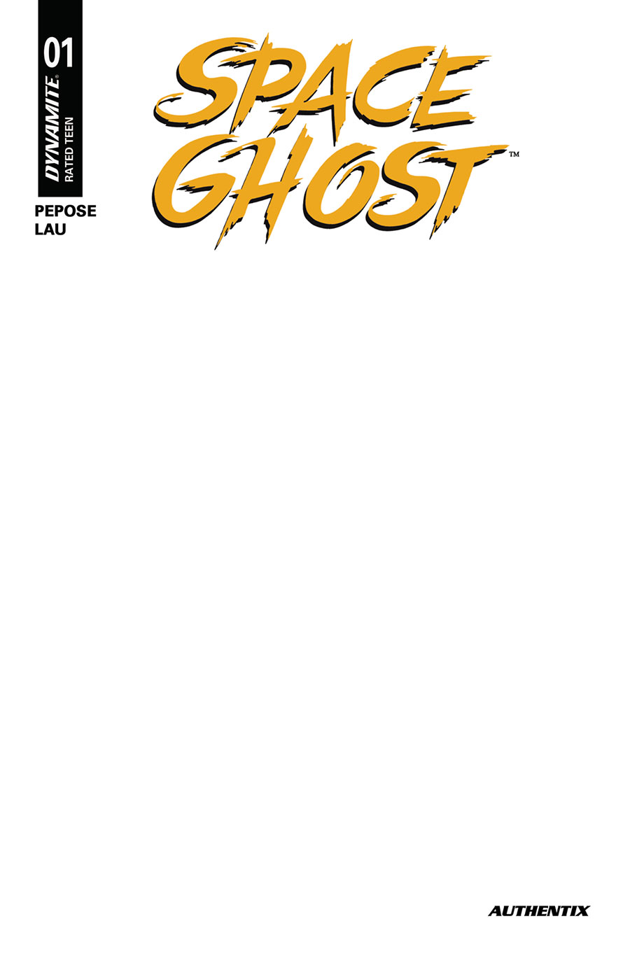 Space Ghost Vol 5 #1 Cover J Variant Blank Authentix Cover