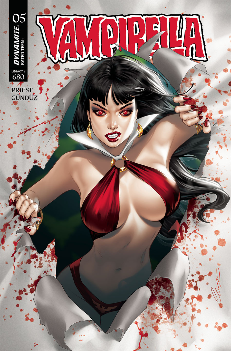Vampirella Vol 9 #5 Cover D Variant Elias Chatzoudis Cover