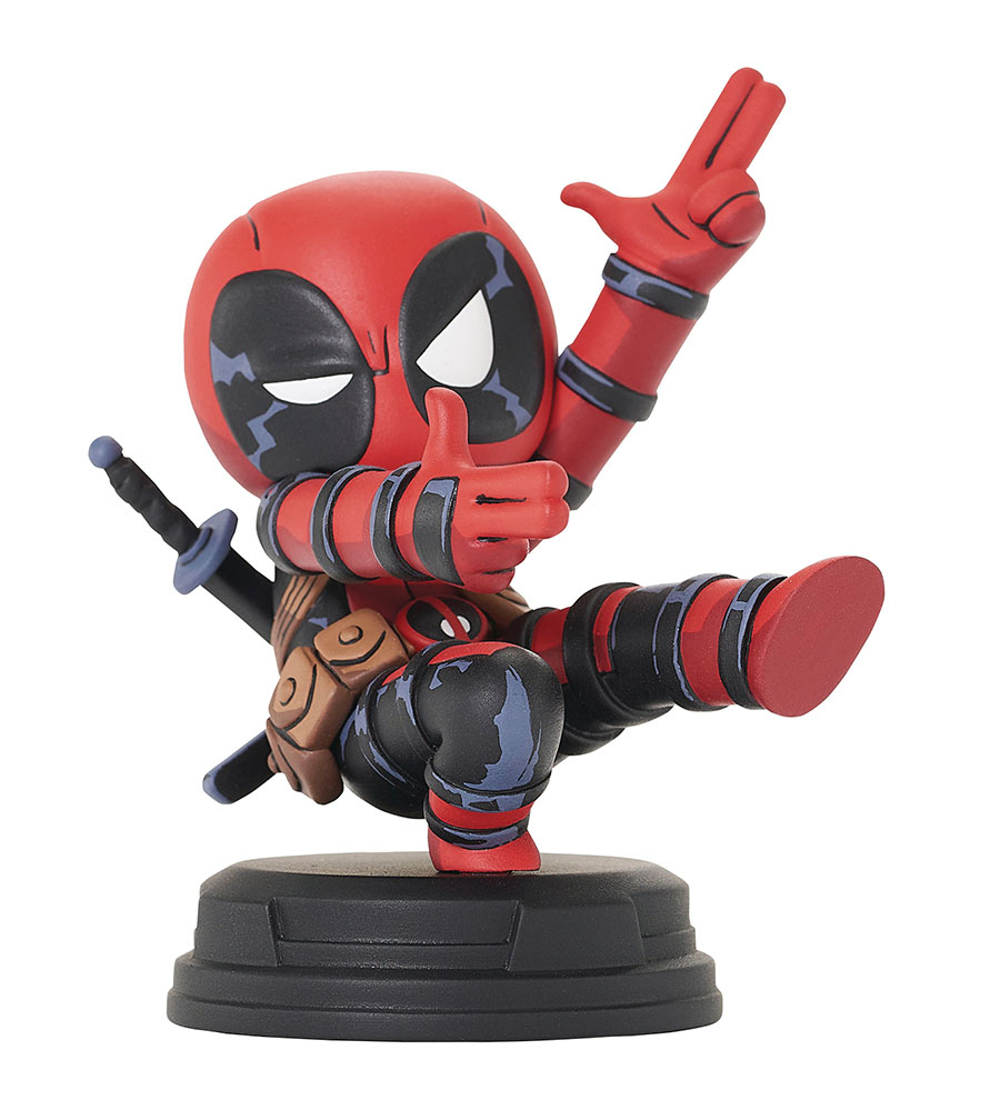 Marvel Animated Style Deadpool (Finger Guns) Resin Statue