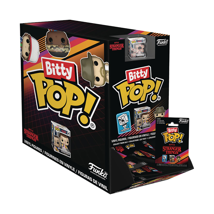 Bitty POP Singles Stranger Things Season 1 Mini Figure Blind Mystery Box 32-Piece Display