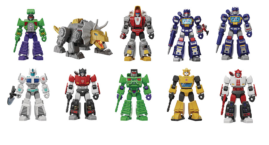 Blokees Transformers Galaxy Version 3 Mini Model Blind Mystery Box 9-Piece Display