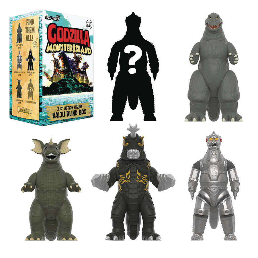 Godzilla Toho Wave 7 Monster Island ReAction Mini Figure Blind Mystery Box