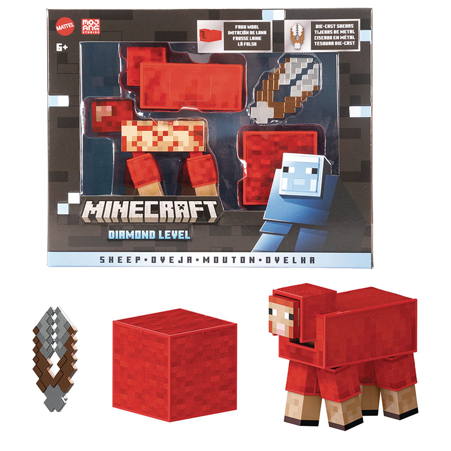 Minecraft Diamond Level Sheep Action Figure