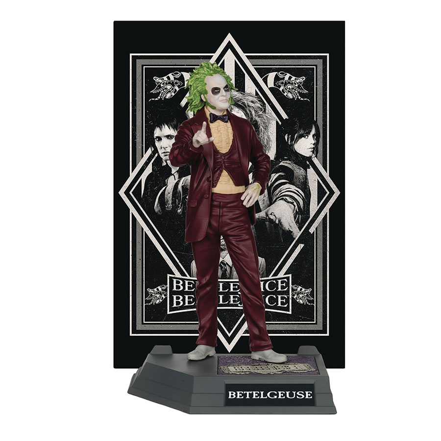 Movie Maniacs Beetlejuice Beetlejuice Beetlejuice 6-Inch Posed Figure