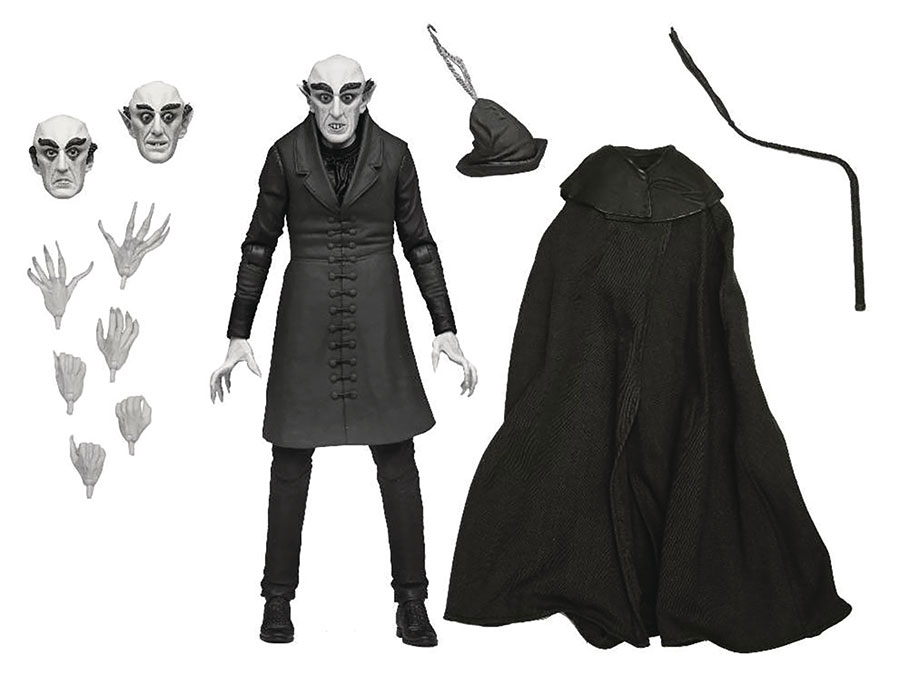 Nosferatu (1922) Ultimate Count Orlok Black & White 7-Inch Action Figure