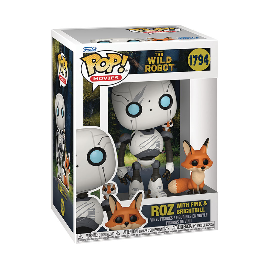 POP & Buddy Wild Robot Roz With Brightbill & Fink Vinyl Figure