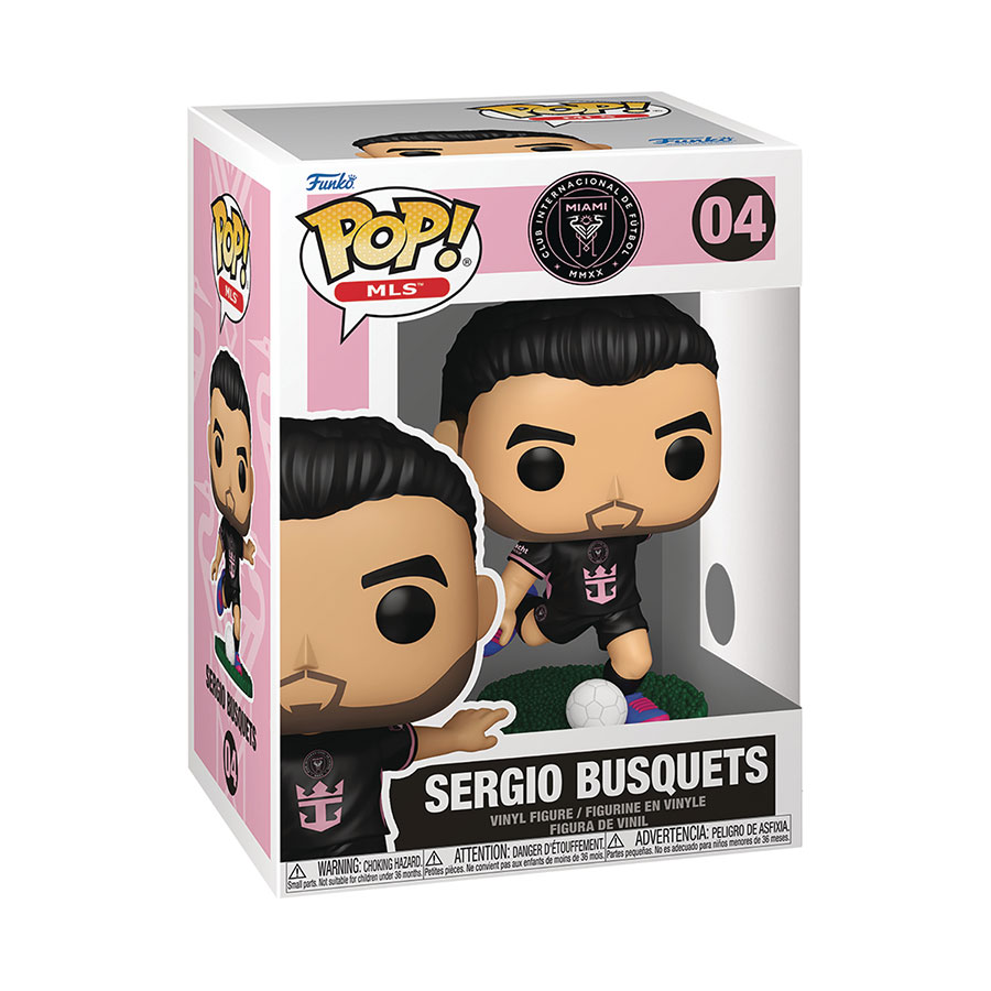 POP MLS Inter Miami Sergio Busquets Away Vinyl Figure