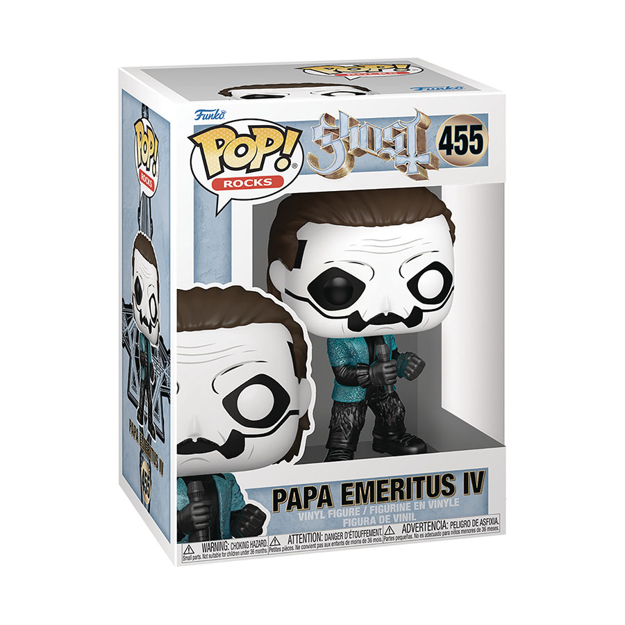 POP Rocks Ghost Papa Emeritus IV (Blue Jacket) (Glitter) Vinyl Figure