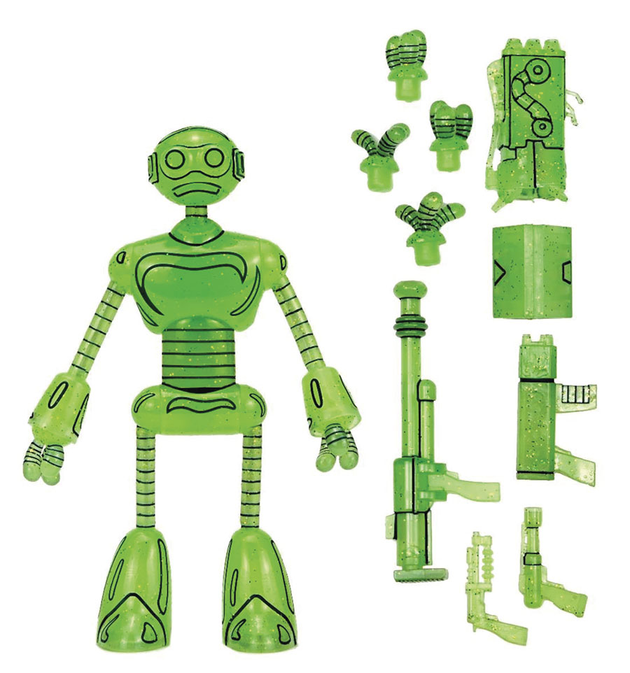 Teenage Mutant Ninja Turtles Mirage Comics Transmat Fugitoid 7-Inch Glow-In-The-Dark Action Figure