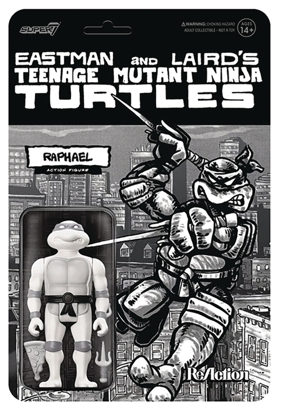 Teenage Mutant Ninja Turtles ReAction Figure Wave 9 - Raphael Comic Greyscale