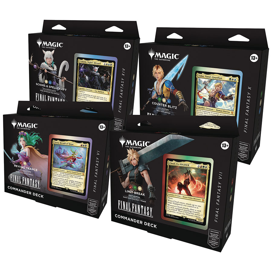 MTG CCG FINAL FANTASY COMMANDER DECK CARTON (4CT) (C: 1-1-2)