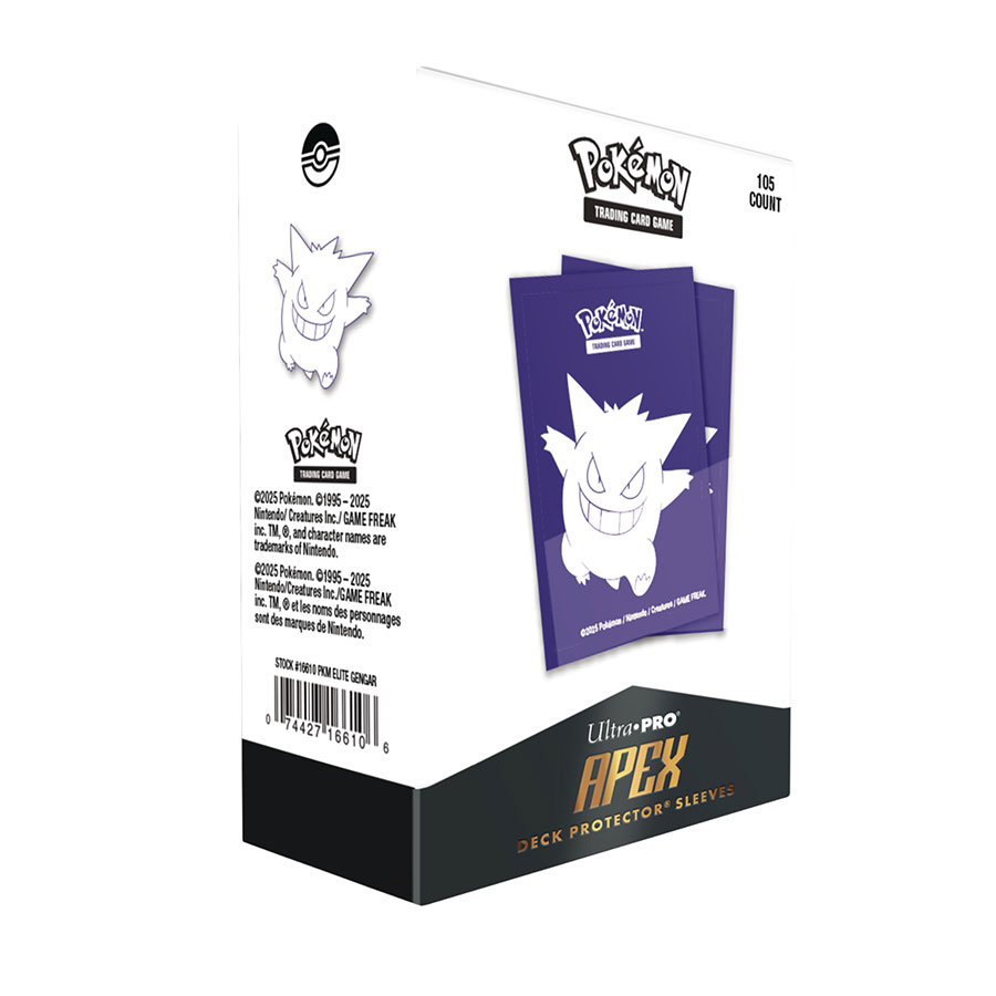 Pokemon Elite Gengar 105-Count Apex Deck Protector Sleeves