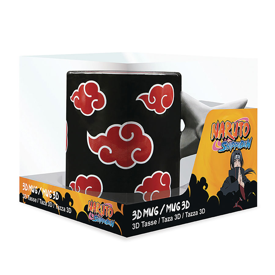 Naruto Shippuden Shuriken Akatsuki 3D Handle 16-Ounce Mug