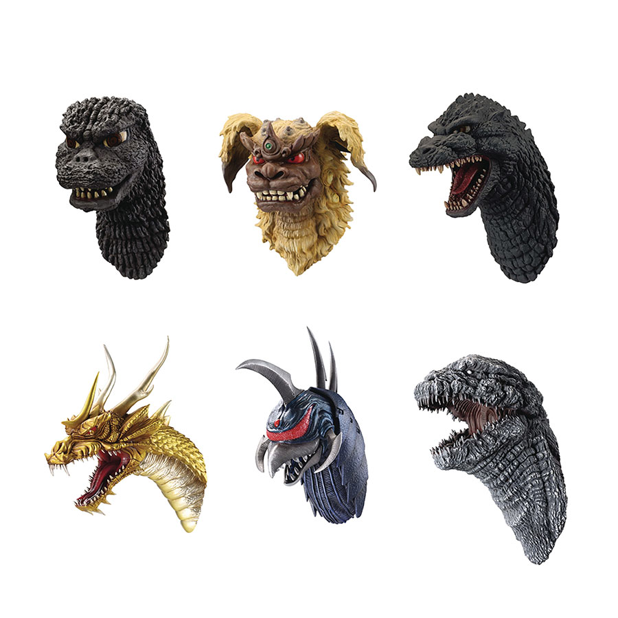 Godzilla Monster Biographics Zakka Monster Head Magnet Blind Mystery Box