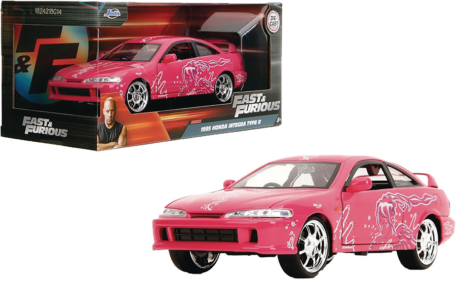 Fast And The Furious Acura Integra With S2000 Graphics 1/24 Scale Die-Cast Vehicle