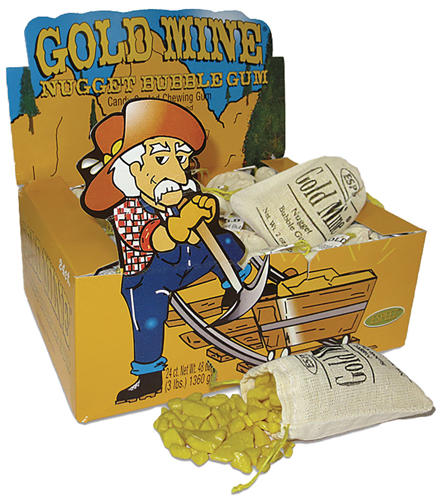 Gold Mine Nugget Bubble Gum