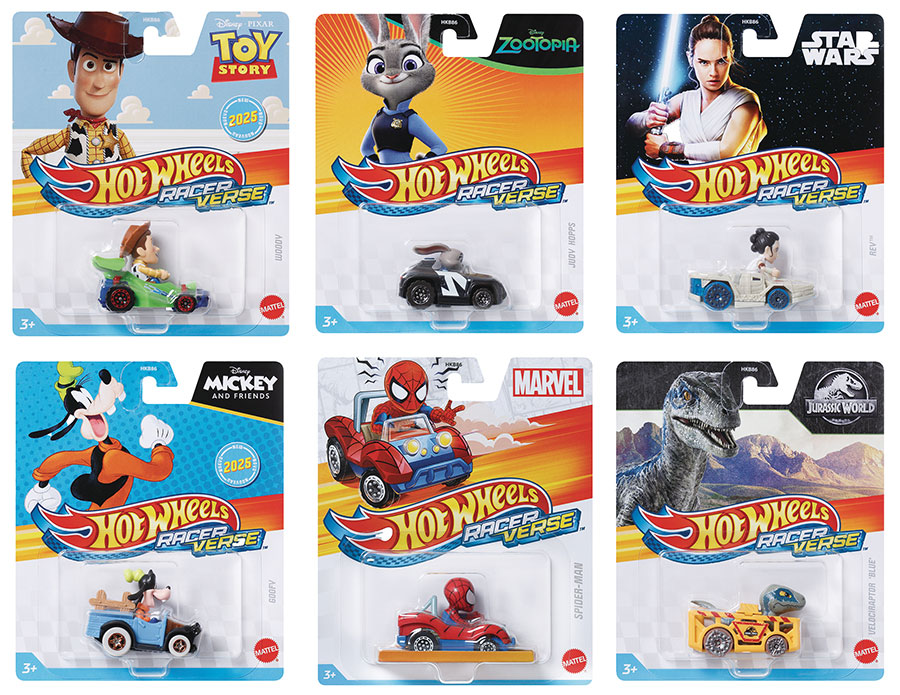 Hot Wheels Racerverse 2025 1/64 Scale Die-Cast Vehicle Wave C Assortment Case
