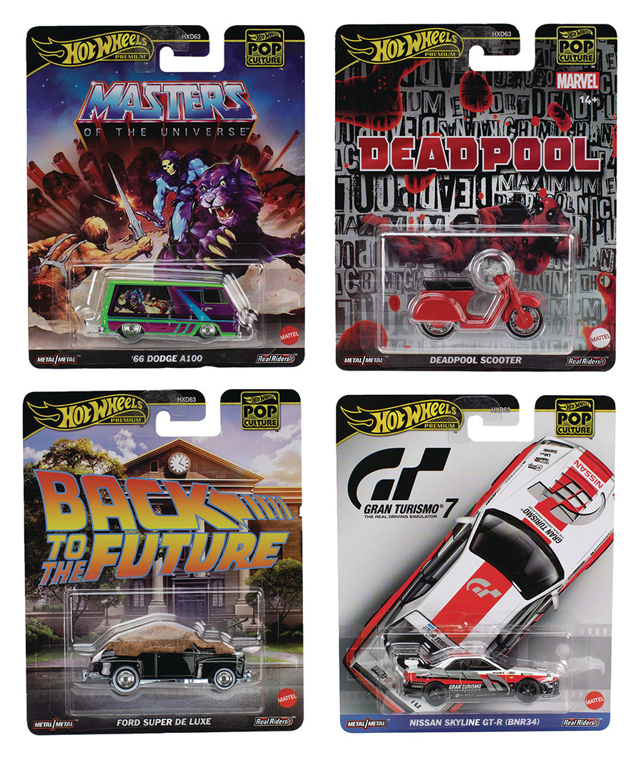 Hot Wheels Premium Pop Culture 2025 164 Scale Die Cast Vehicle Wave J 