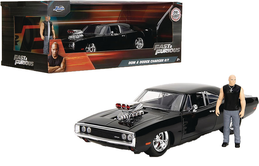 Fast And Furious F1 Dodge Charger With Dom 1/24 Scale Die-Cast Vehicle