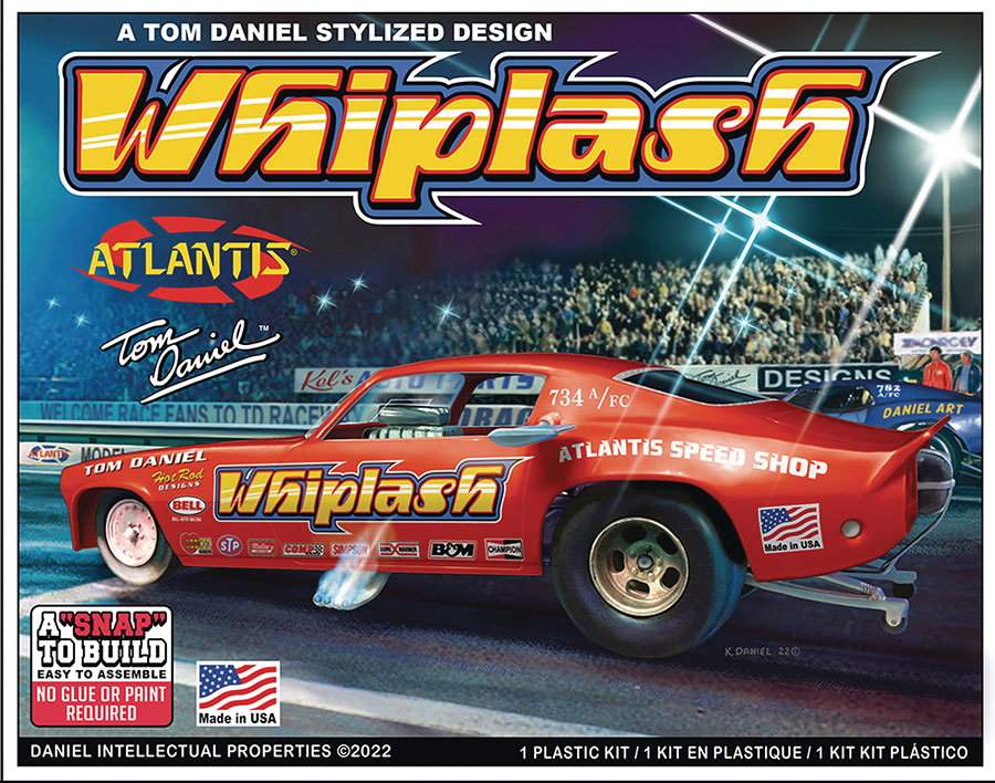 Tom Daniel Whiplash Funny Car 1/32 Scale Snap Model Kit