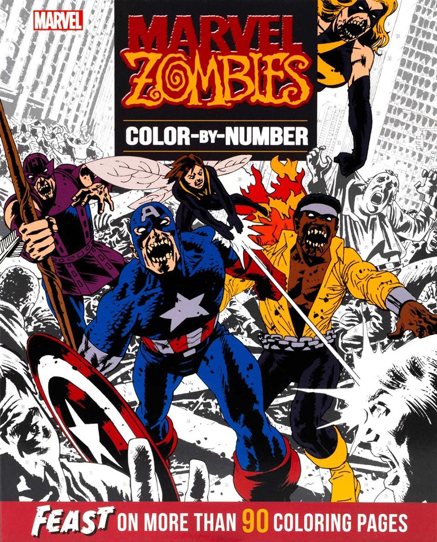 Marvel Zombies Color By Number SC