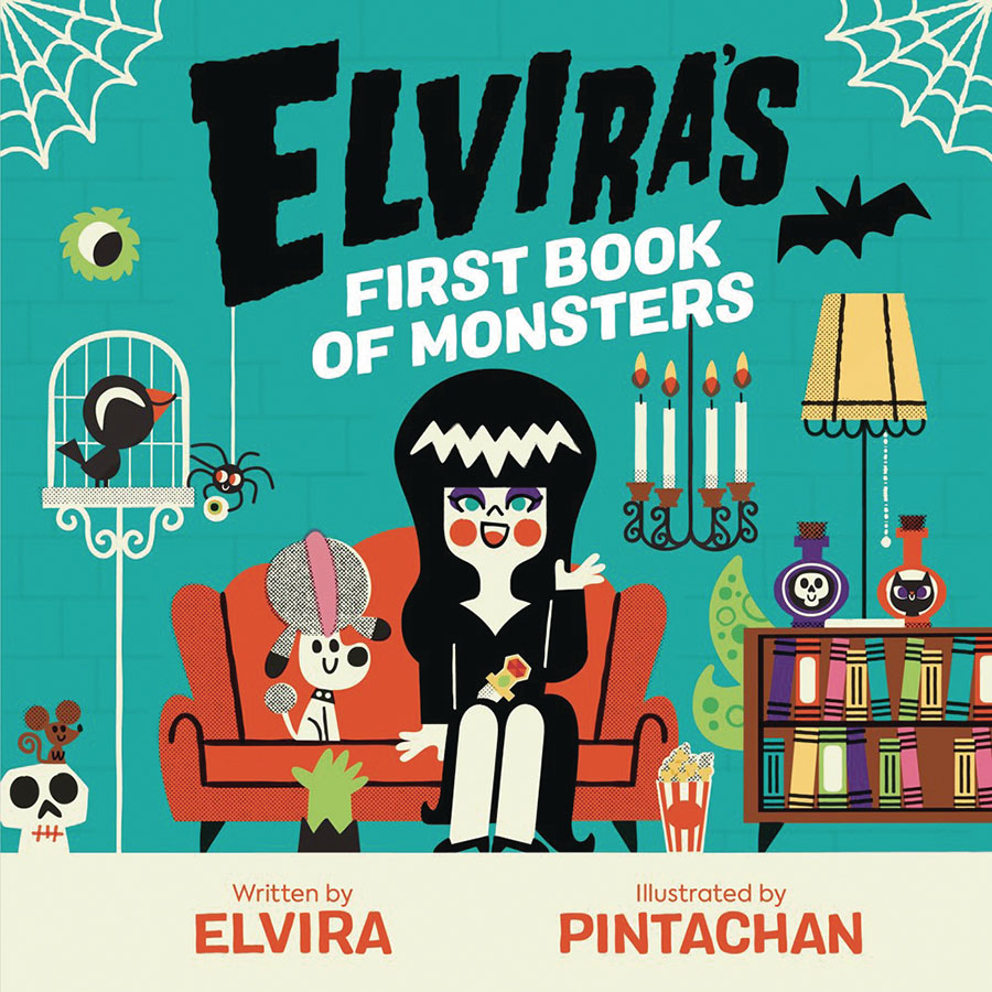 ELVIRAS FIRST BOOK OF MONSTERS BOARD BOOK (C: 0-1-1)