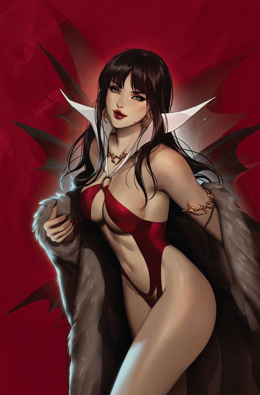 Vampirella Armageddon #1 Cover R Incentive Lesley Leirix Li Virgin Cover