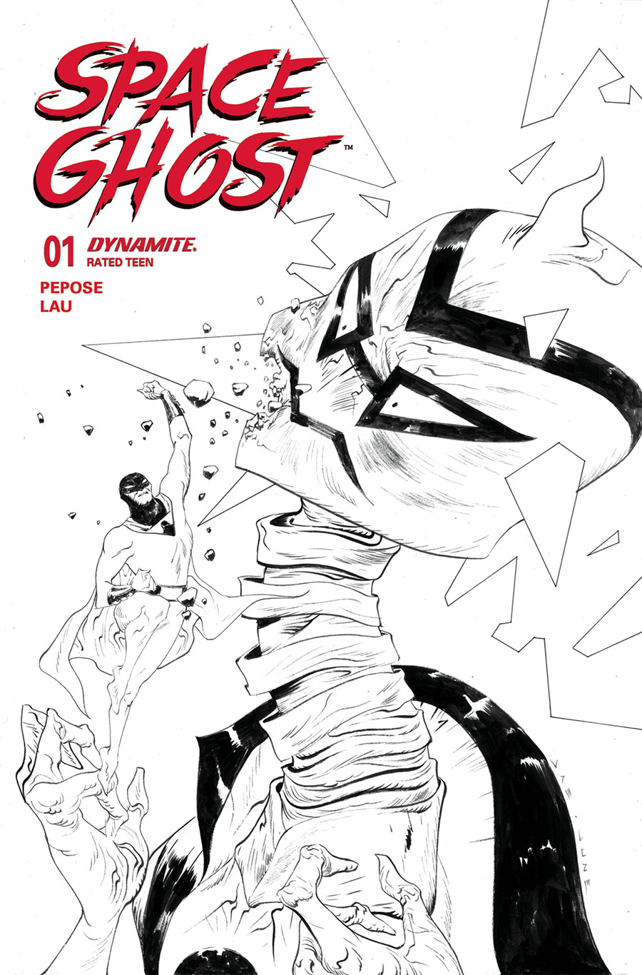 Space Ghost Vol 5 #1 Cover N Incentive Jae Lee Line Art Cover