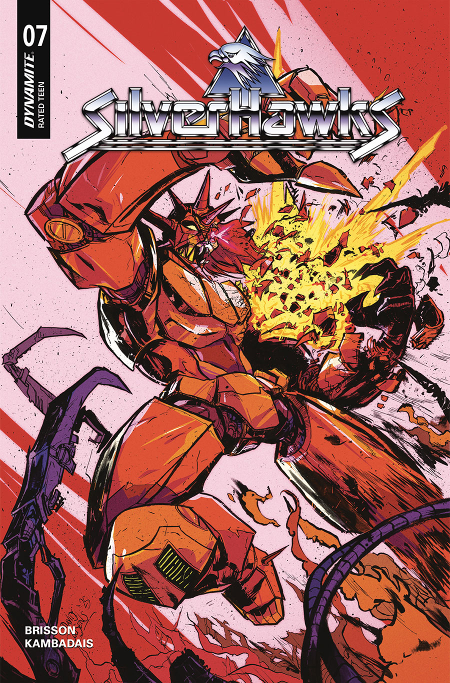 SilverHawks Vol 2 #7 Cover G Incentive David Cousens Battle Damage Variant Cover