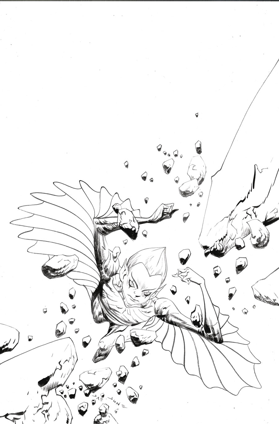 SilverHawks Vol 2 #7 Cover H Incentive Jae Lee Line Art Virgin Cover