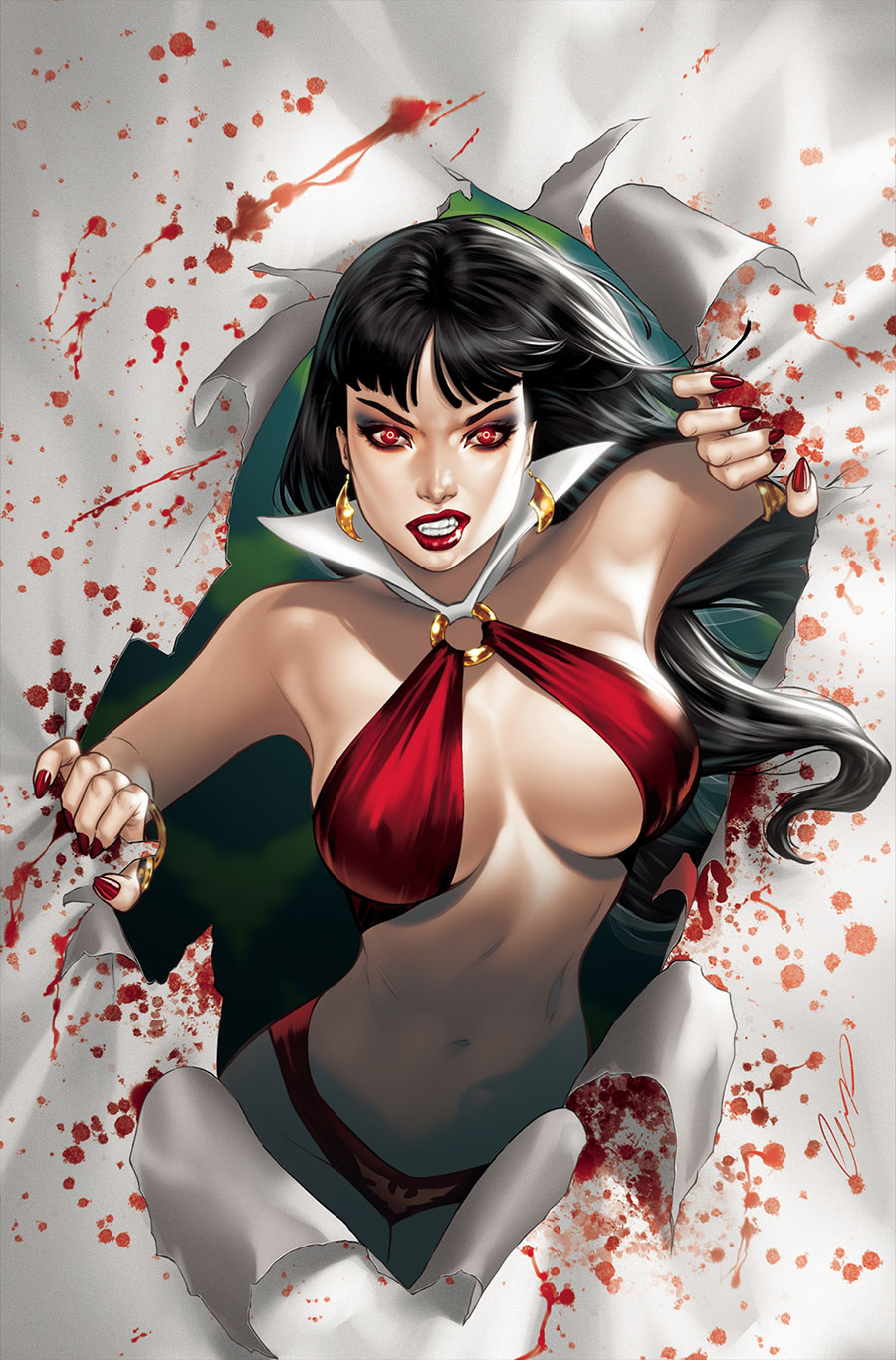 Vampirella Vol 9 #5 Cover K Incentive Elias Chatzoudis Virgin Cover
