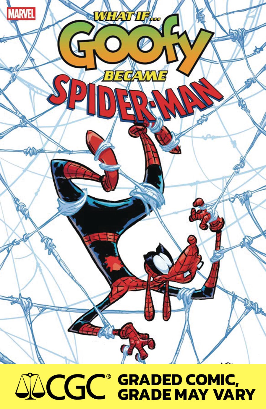 Marvel & Disney What If Goofy Became Spider-Man #1 (One Shot) Cover G DF Skottie Young Variant Cover CGC Graded 9.6 Or Higher