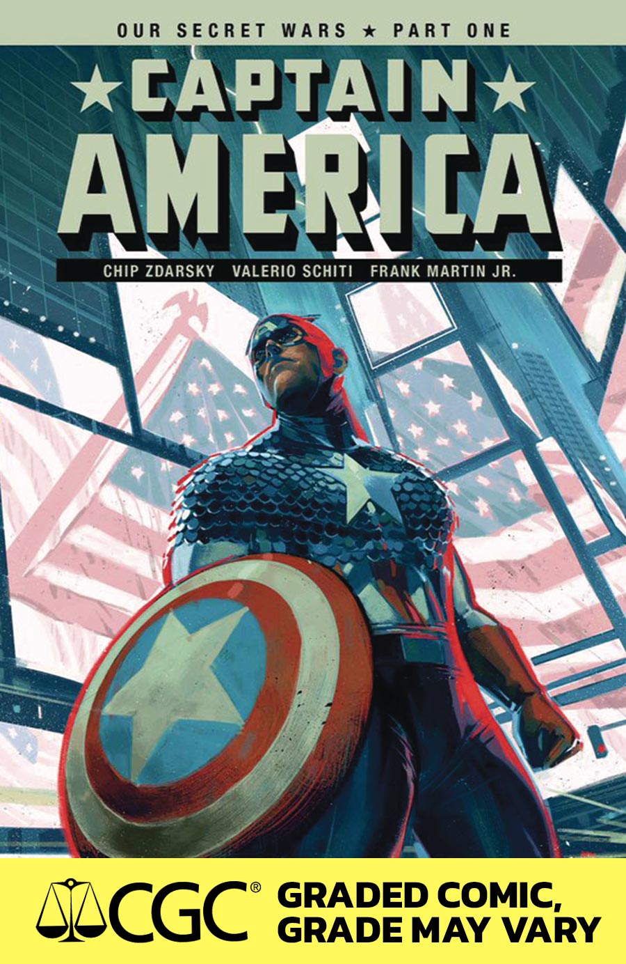 Captain America Vol 11 #1 Cover Q DF CGC Graded 9.6 Or Higher