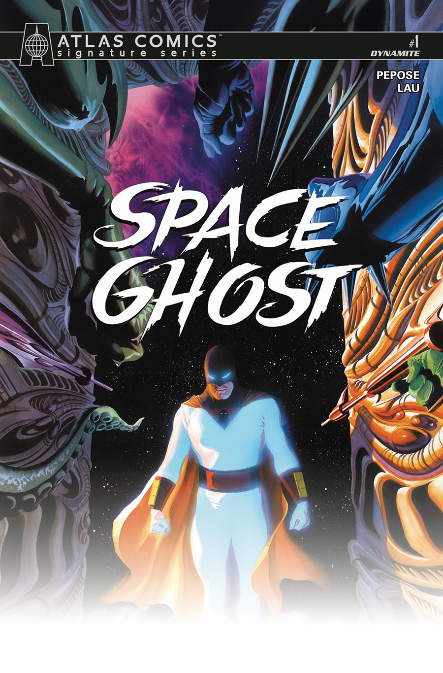 Space Ghost Vol 5 #1 Cover K Alex Ross Cover Atlas Signature Edition Signed By David Pepose