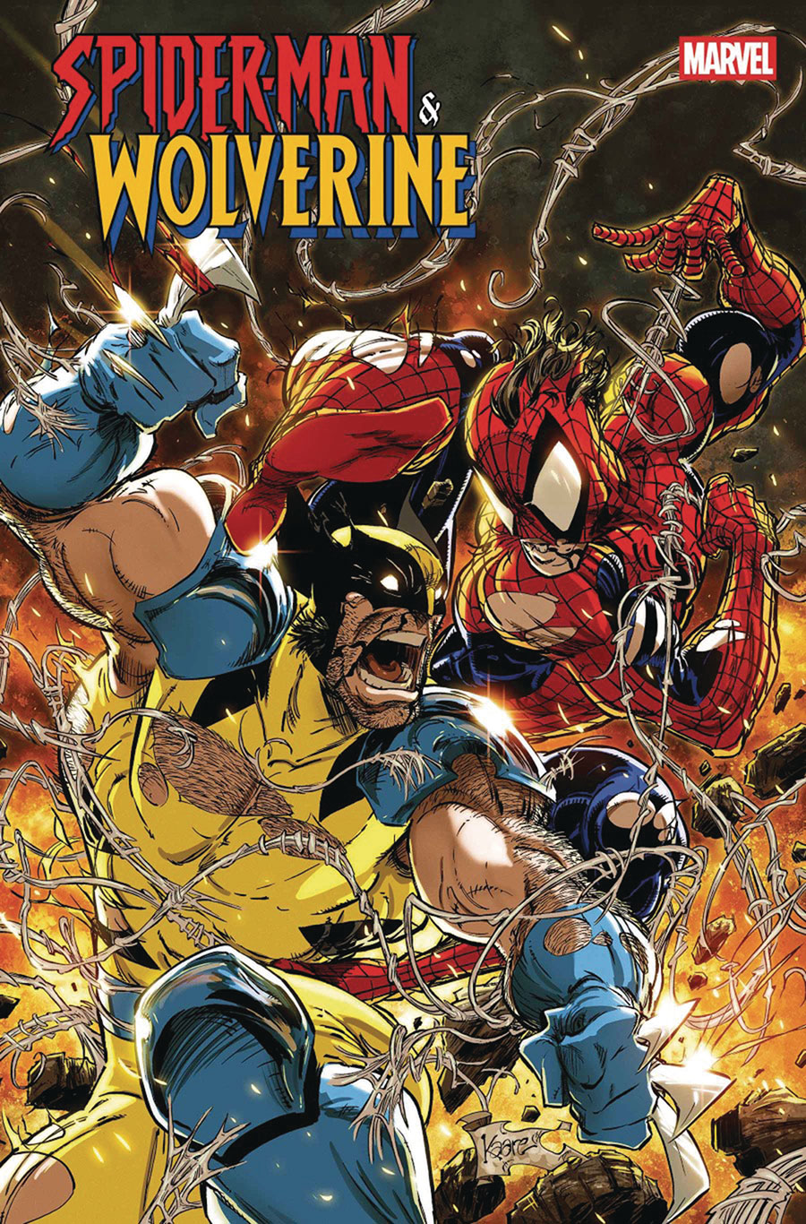 Spider-Man & Wolverine #2 Cover F DF Signed By Marc Guggenheim