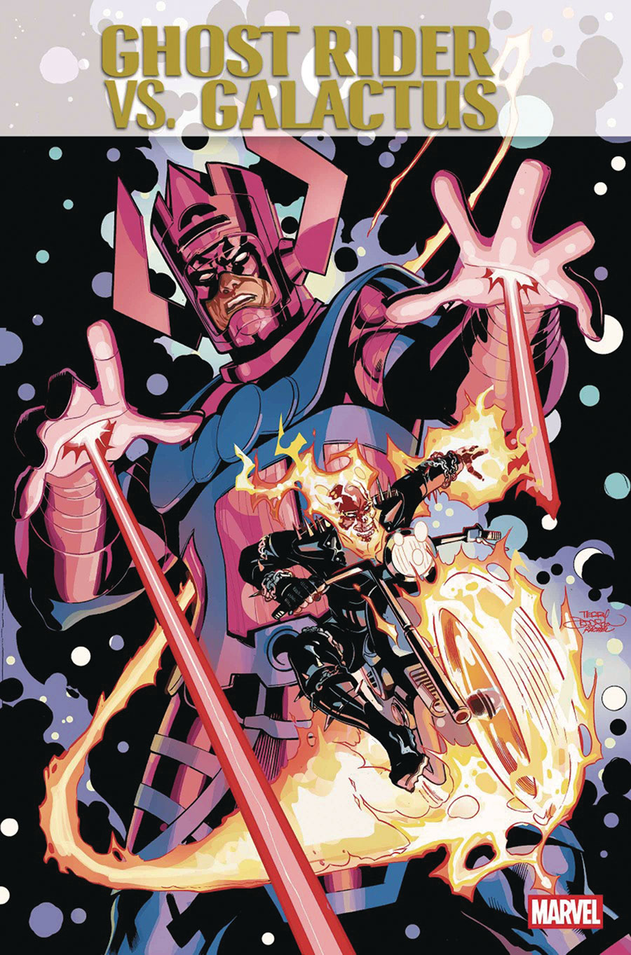 Ghost Rider vs Galactus #1 (One Shot) Cover D DF Signed By Terry Dodson & Rachel Dodson