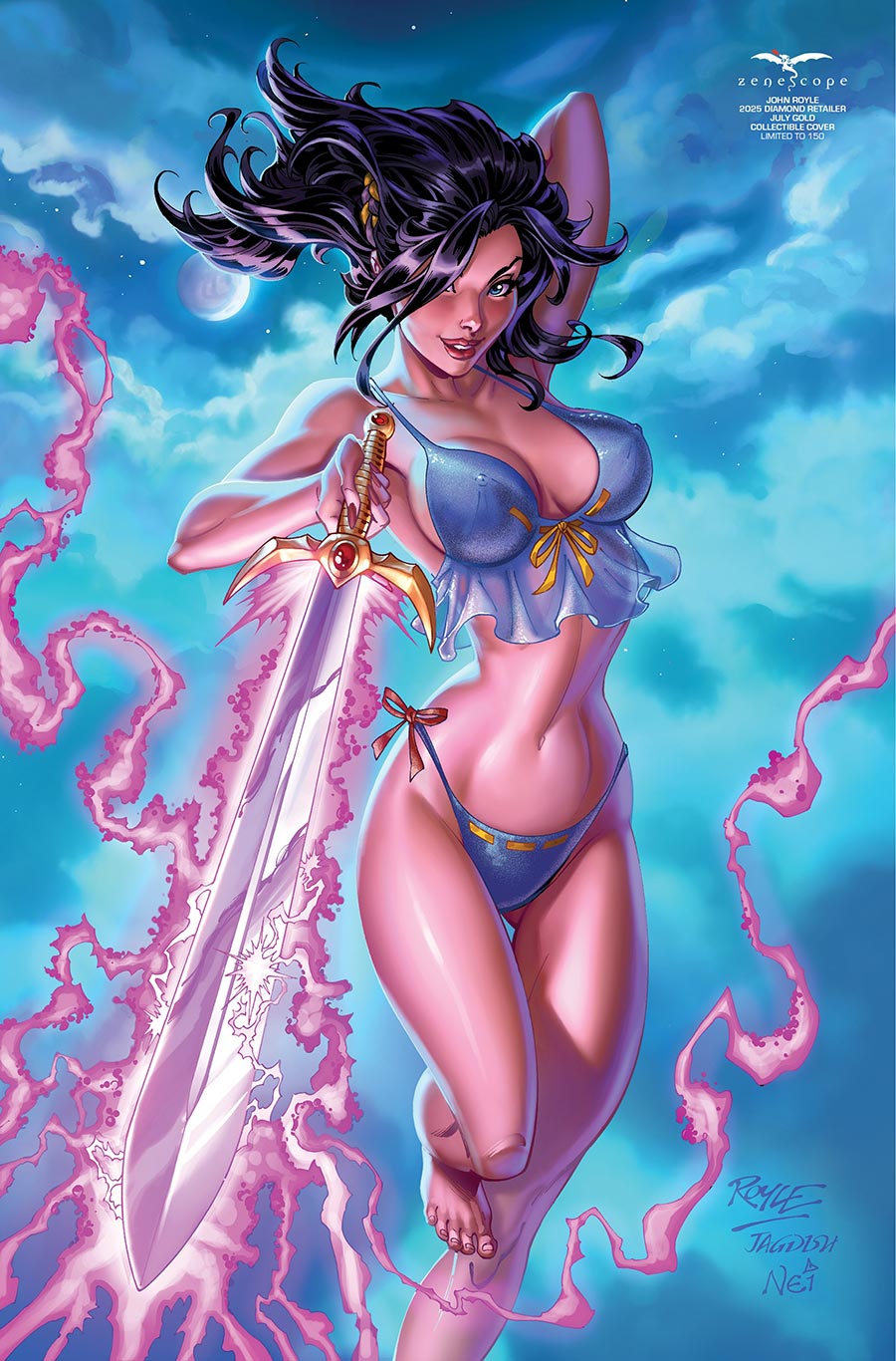 Killer Kobra The Hunt Begins #3 Cover G John Royle Skye Lingerie Retailer Variant Cover