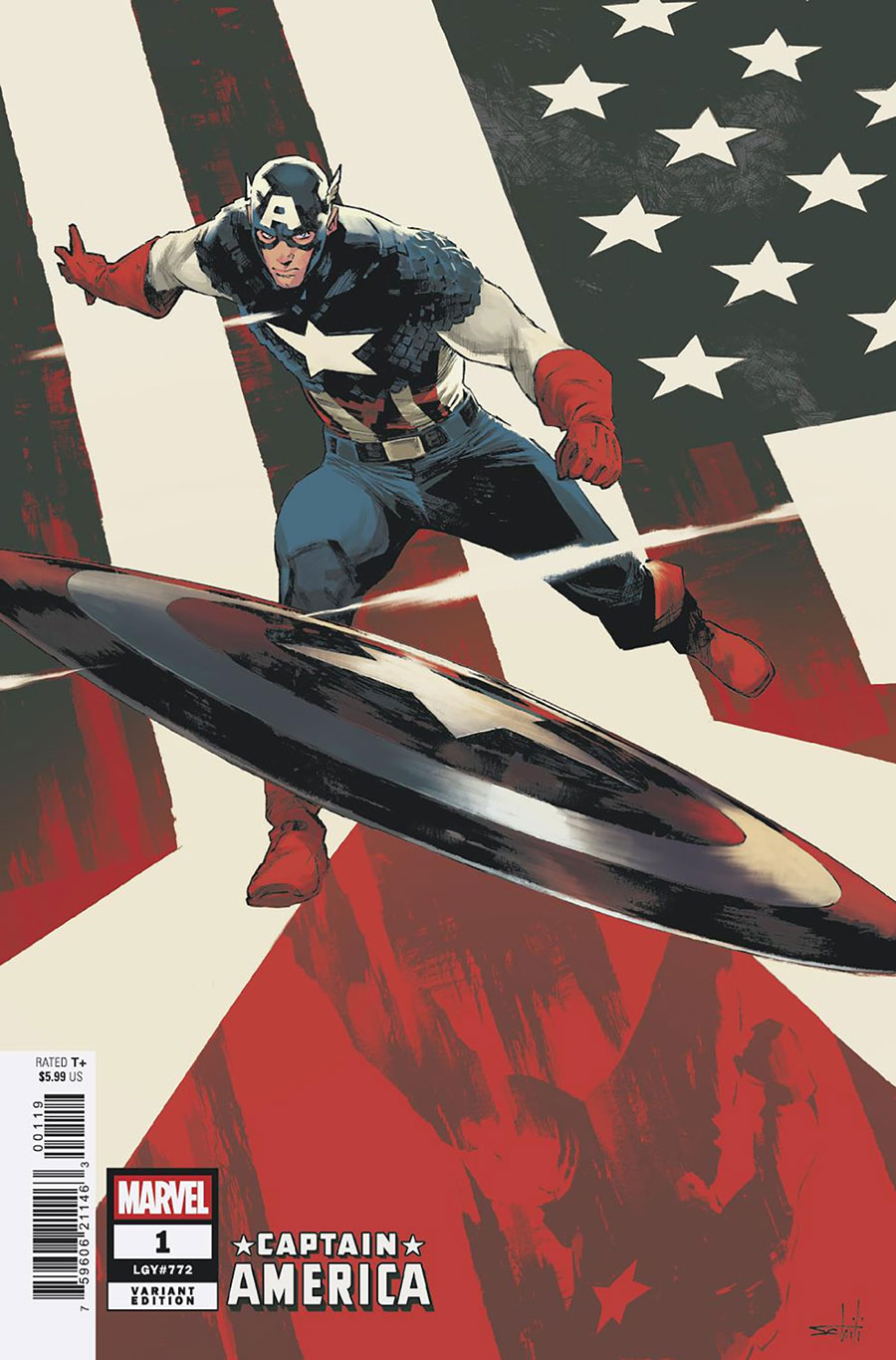 Captain America Vol 11 #1 Cover J Incentive Valerio Schiti Variant Cover