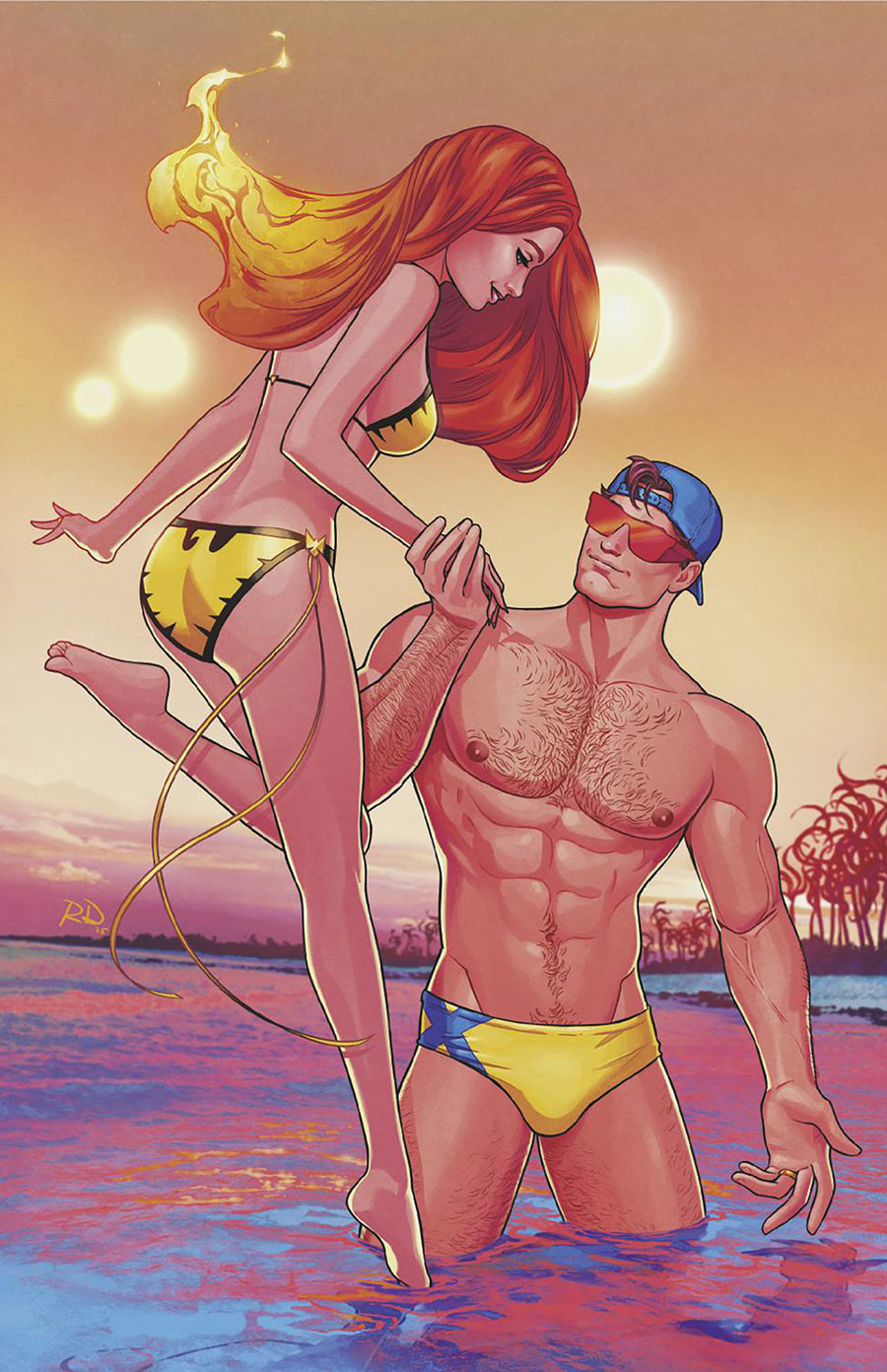 Marvel Swimsuit Special Friends Foes & Rivals #1 (One Shot) Cover H Incentive Russell Dauterman Virgin Cover