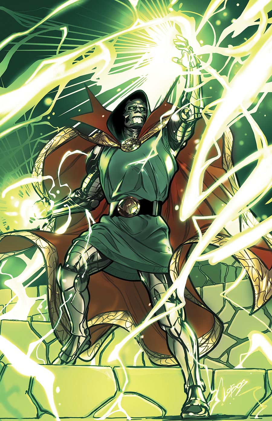 One World Under Doom #6 Cover I Incentive Pablo Villalobos Virgin Cover