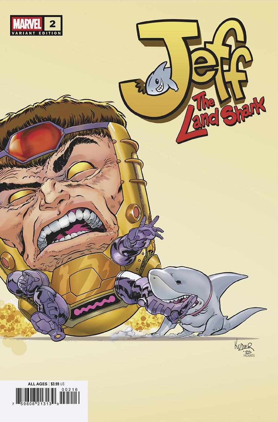 Jeff The Land Shark #2 Cover F Incentive Aaron Kuder Variant Cover