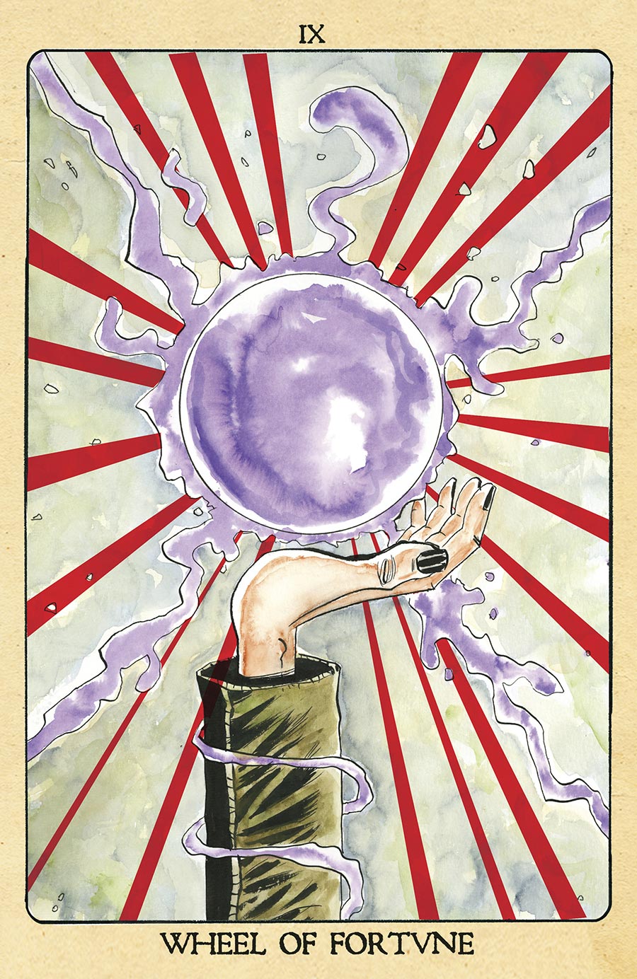 Minor Arcana #9 Cover D Incentive Jeff Lemire Tarot Card Wheel Of Fortune Virgin Variant Cover