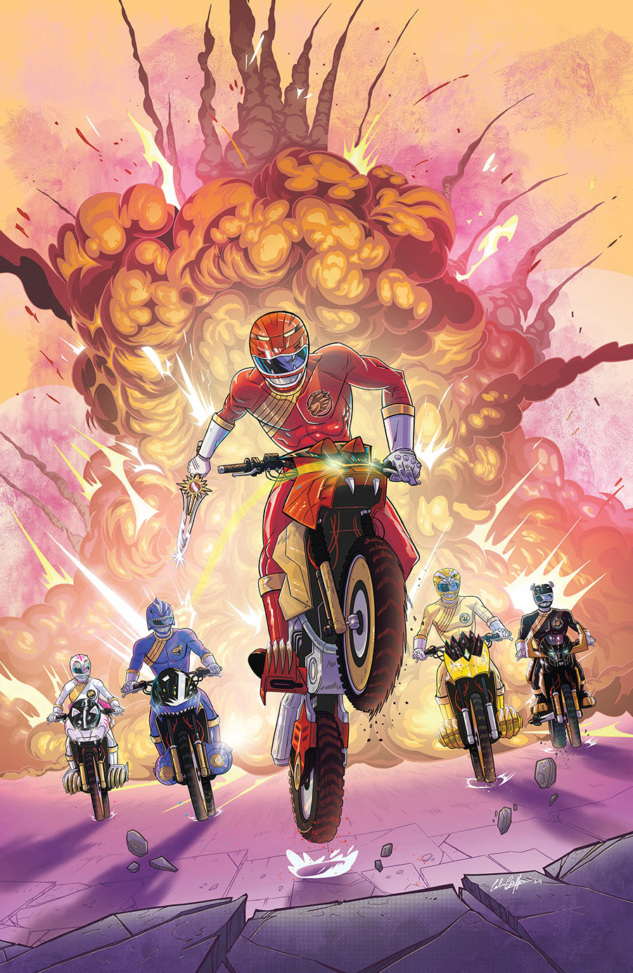 Power Rangers Prime #8 Cover D Incentive Colm Griffin Virgin Cover